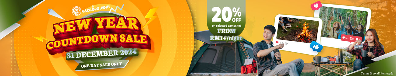 Escabee New Year Countdown Sale 2025 - 20% off selected campsites