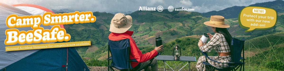 Get your camping insurance covered by Allianz | Escabee.coms