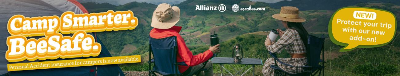 Get your camping insurance covered by Allianz | Escabee.coms
