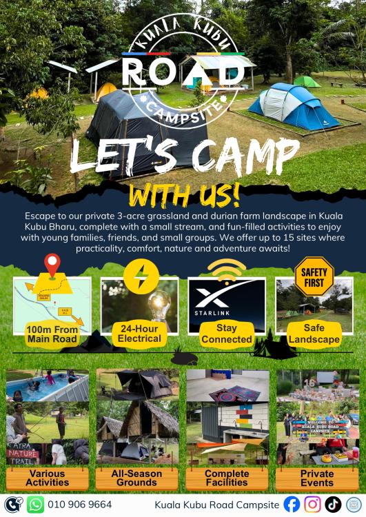 Kuala Kubu Road Campsite | Escabee.com
