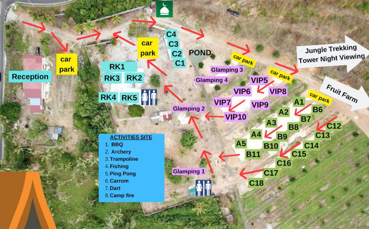 Glamping (VIP5 - VIP10) at Camper Site Bukit Selantai