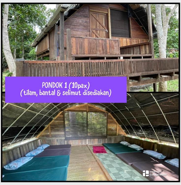 Pondok 1 JERUMUN CENGAL  (Max 10 Pax) at Jerumun Campsite