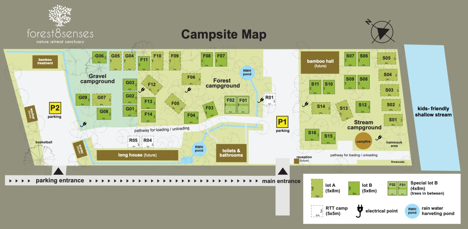 Stream Campground - Lot B (2025 Booking) at Forest 8 Senses