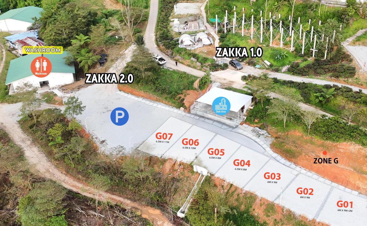 Zone G at Zakka Campsite