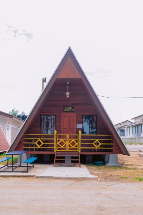 A shape Chalet at Bayu Impian Campsite