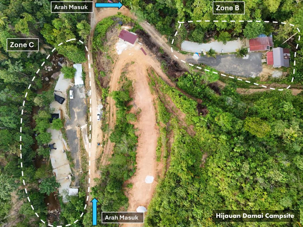 Zone C at Hijauan Damai Campsite