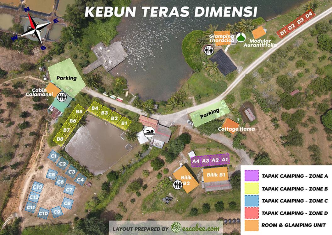 Bilik B1 - Manggis at Kebun Teras Dimensi