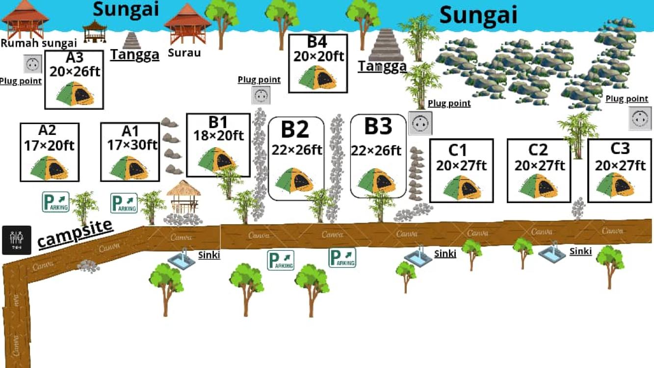 Zone C at Laman Rindu Campsite, Sg Bil