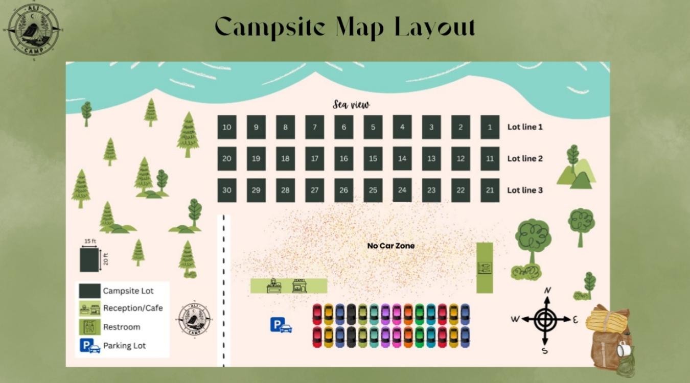 Seaview Camping Lot at Ali Camp