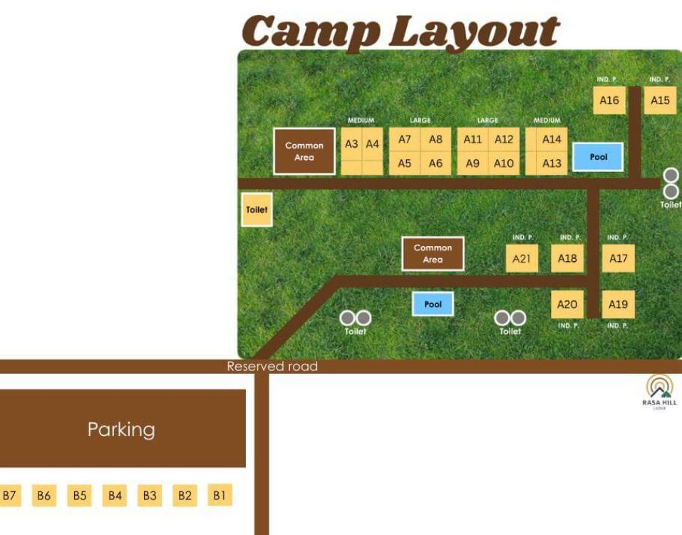 Camping - Individual Square at Rasa Hill