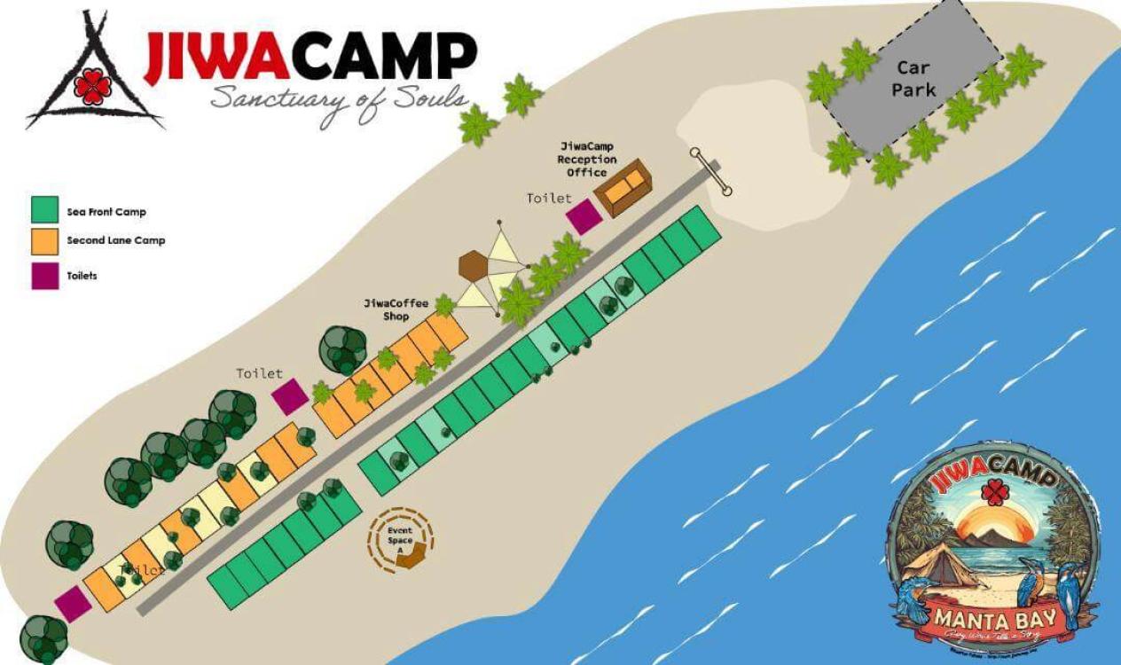Camping Lot - Second Lane at Jiwacamp Manta Bay