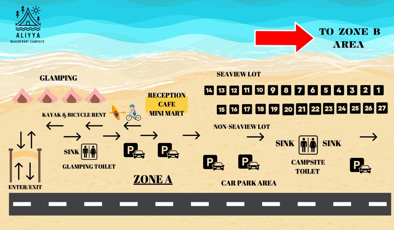 Zone A - Glamping at Aliyya Beachfront Campsite