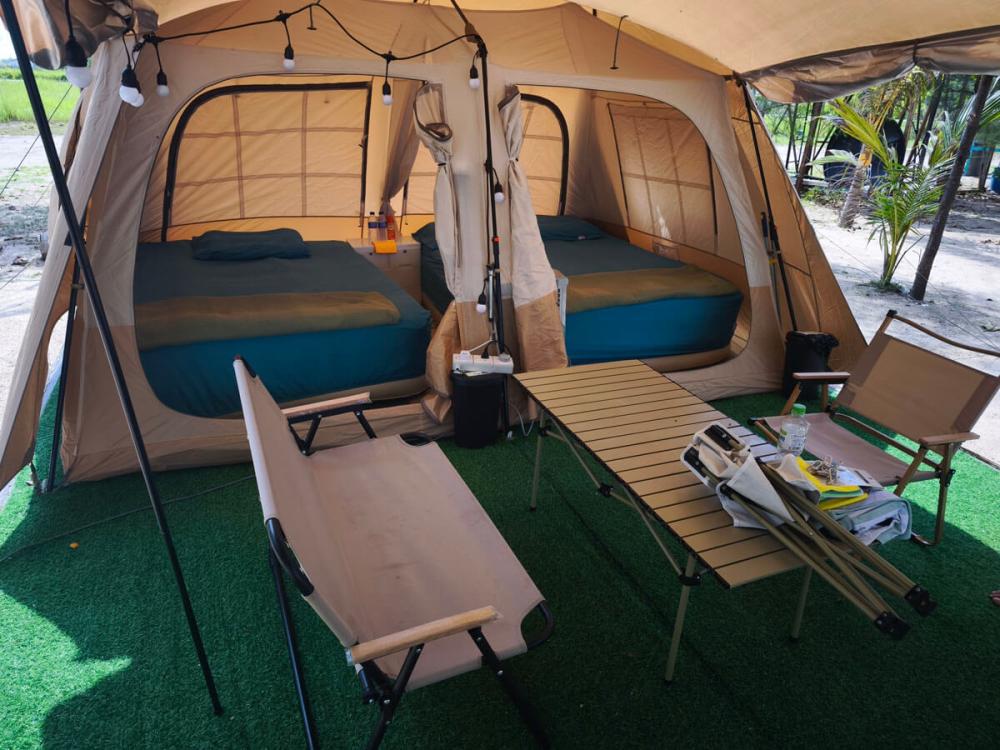 Glamping Tents With Fan at Kanopi Tipi Glamping