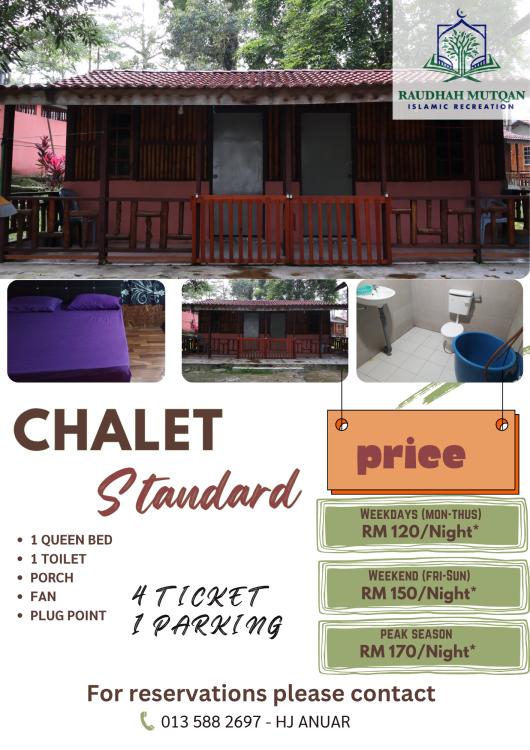 Chalet - Standard Chalet ( No 31 - 32 ) at Raudhah Mutqan Sungai Congkak