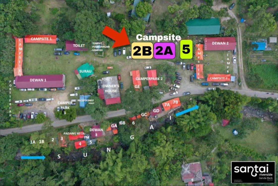 Camping Lot at Santai Riverside Janda Baik