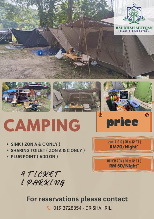 Camping Lot - Zone A at Raudhah Mutqan Sungai Congkak