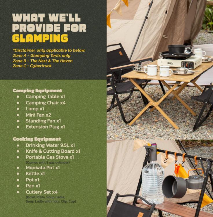 Zone A Glamping - Small Tent (2 pax) at Suka Camping