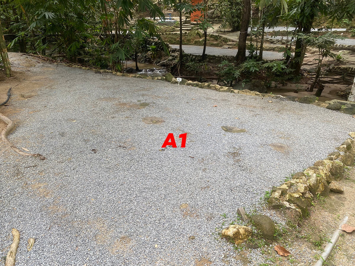 Zone A at Ajin Campsite Semungkis