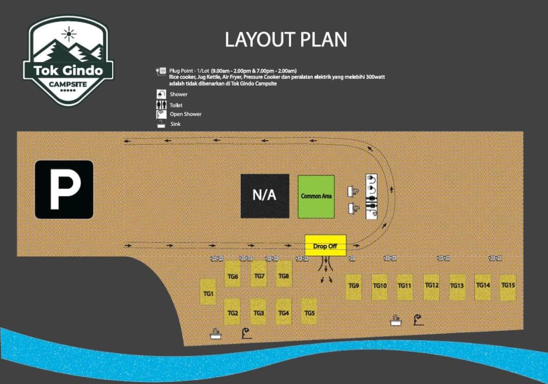 Zone B at Tok Gindo Campsite