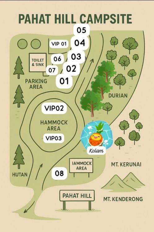 Camping Lot at Pahat Hill Campsite