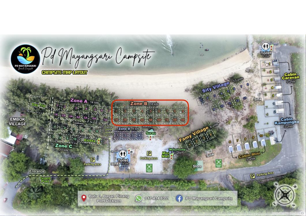 Camping Zone B at PD Mayangsari Campsite