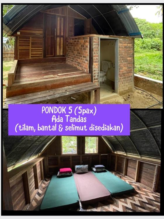 Pondok 5 JERUMUN KELENGA (5 pax) (With Private Bathroom) at Jerumun Campsite