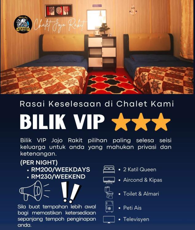 Bilik VIP at Chalet Jojo Rakit