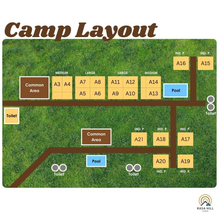 Camping - Medium Platform at Rasa Hill