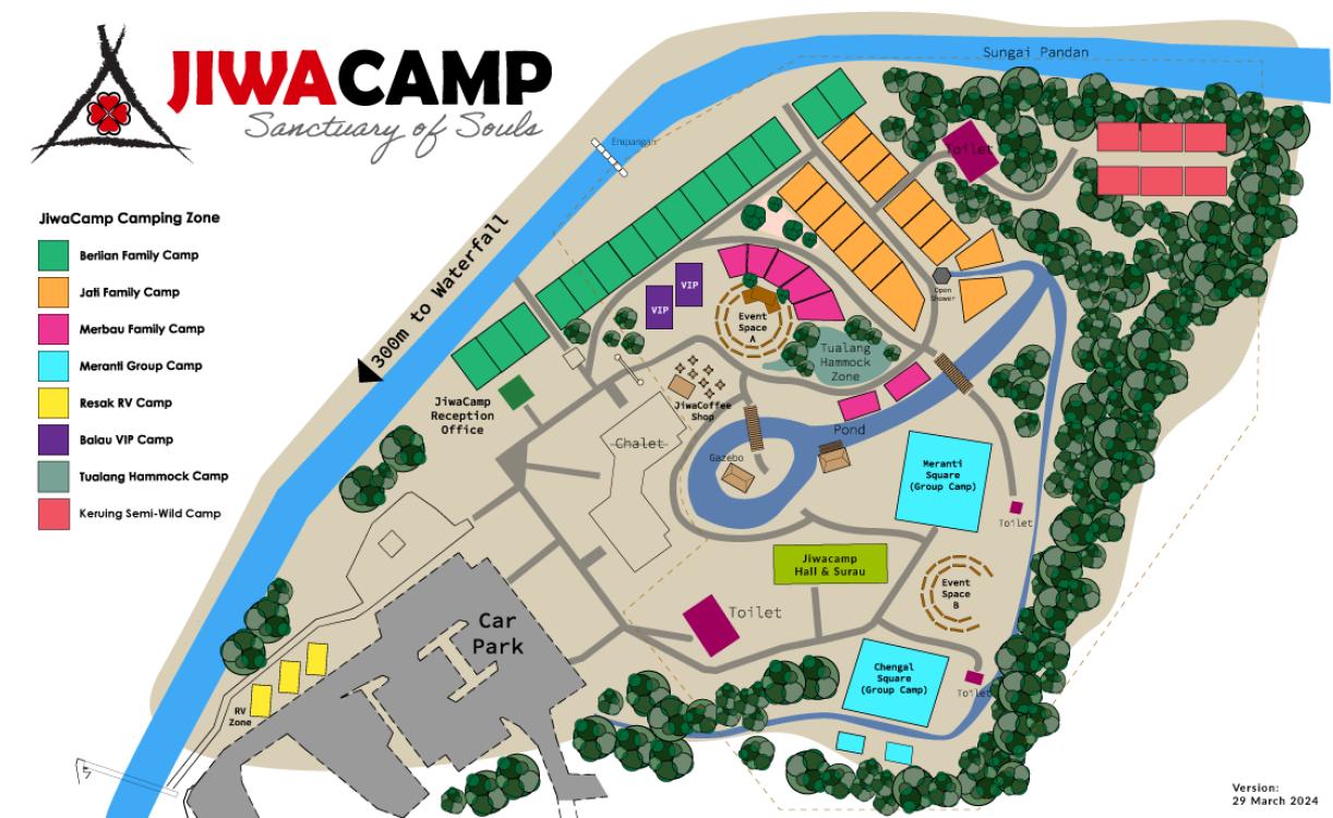 Chengal Camp at Jiwacamp Sungai Pandan Waterfall