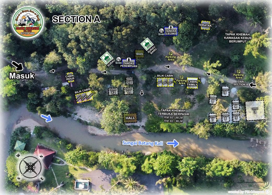 Camping Lot (40ft x 40ft) at Sojuk Riverside