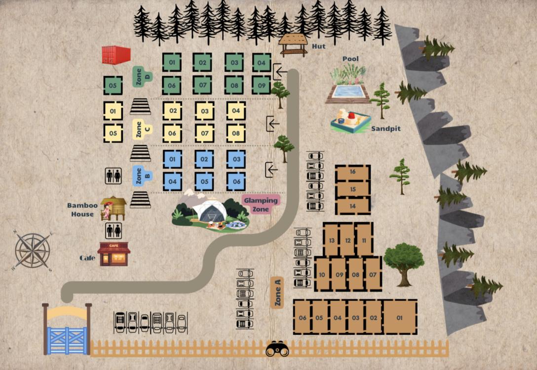 Zone A (Suitable For Car Camping) at HillTop Bentong Campsite