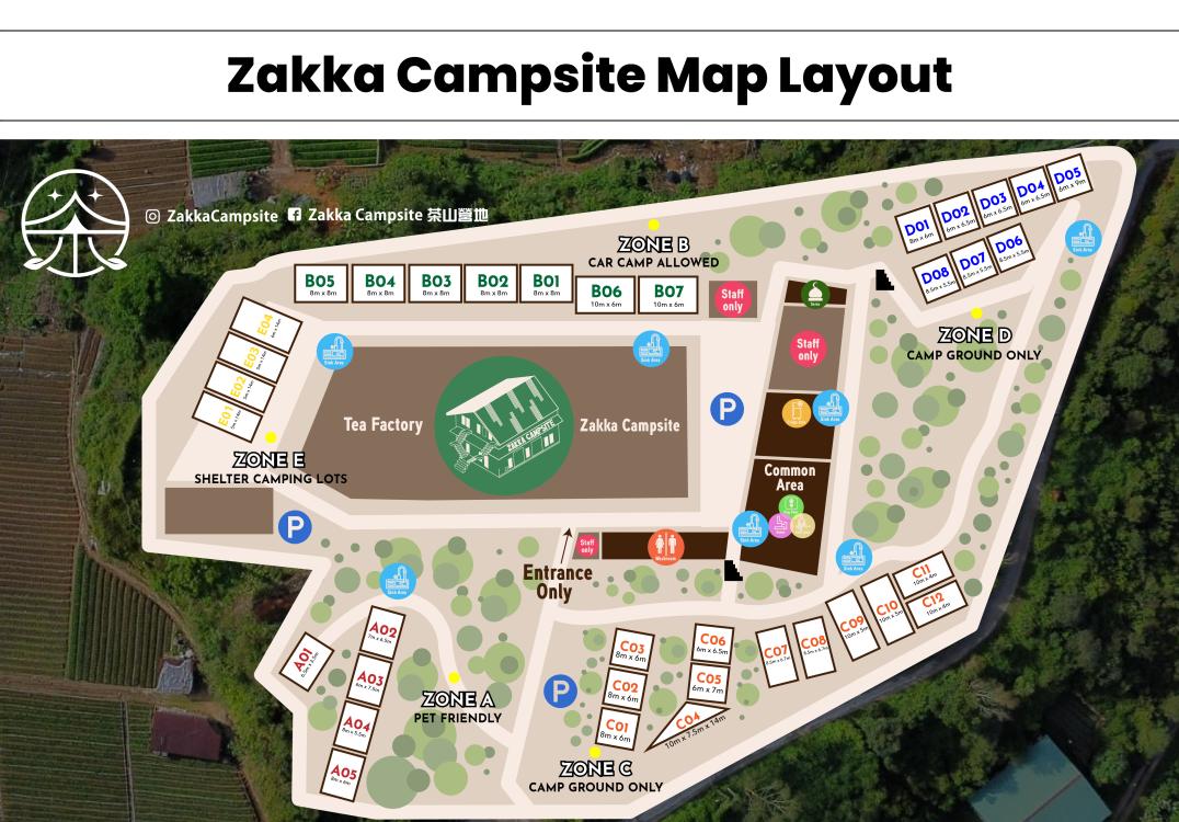 Zone E at Zakka Campsite
