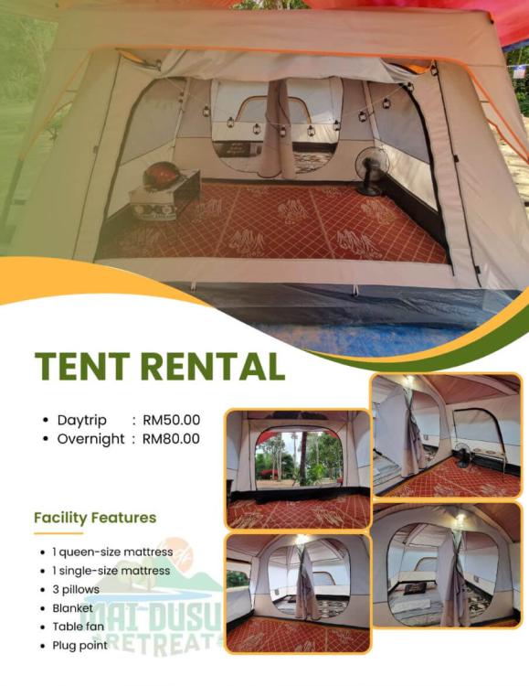 Tent Rental at Mai Dusun Retreat